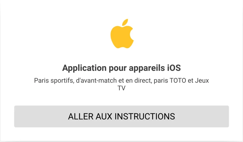 Lien de téléchargement de l'application iPhone et iPad pour MelBet Casino.