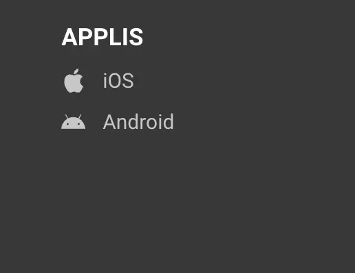 L'interface de MegaPari affichant les options de l'application mobile.