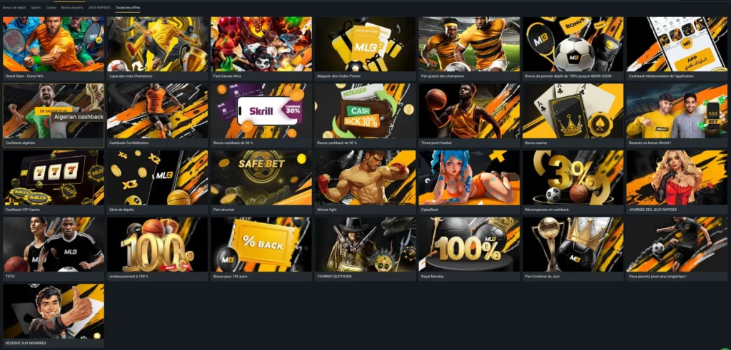 Le bonus du MelBet Casino DZ comprend plusieurs offres promotionnelles.